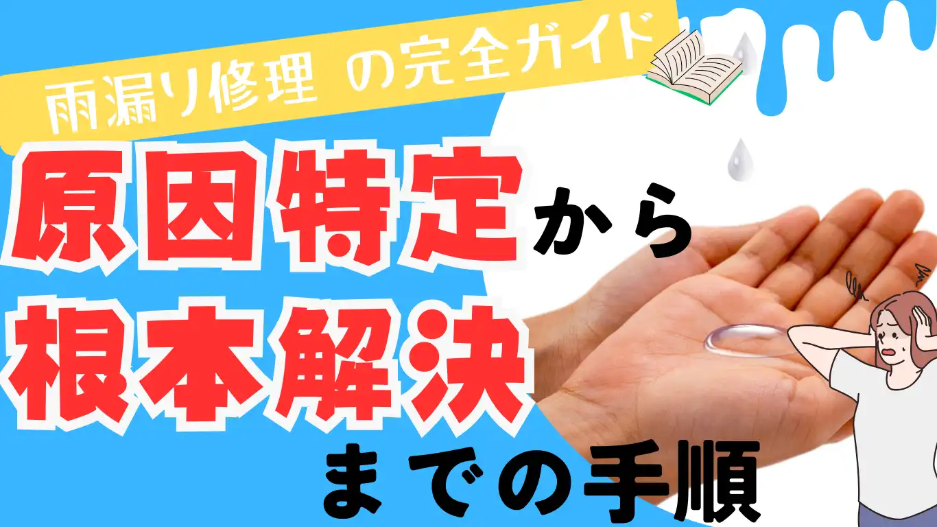 雨漏り修理の完全ガイド：原因特定から根本解決までの手順